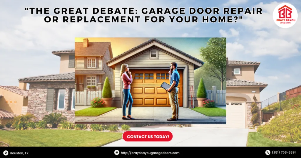 The Great Debate: Garage Door Repair Or Replacement For Your Home? 1 Brays Bayou Garage Doors 1 1
