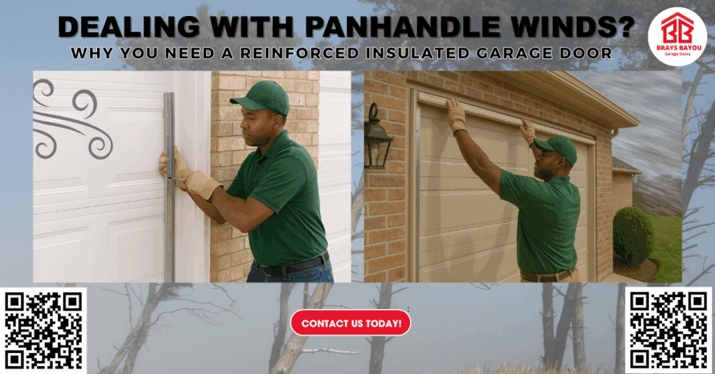 Dealing with Panhandle Winds? Why You Need a Reinforced Insulated Garage Door - Brays Bayou Garage Doors