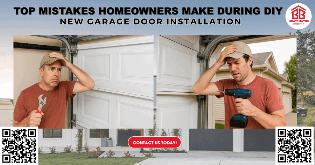 Top Mistakes Homeowners Make During DIY New Garage Door Installation - Apache Garage Doors