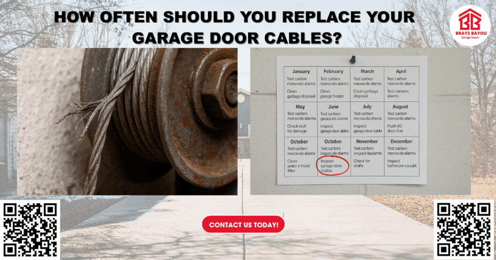 How Often Should You Replace Your Garage Door Cables? - Brays Bayou Garage Doors