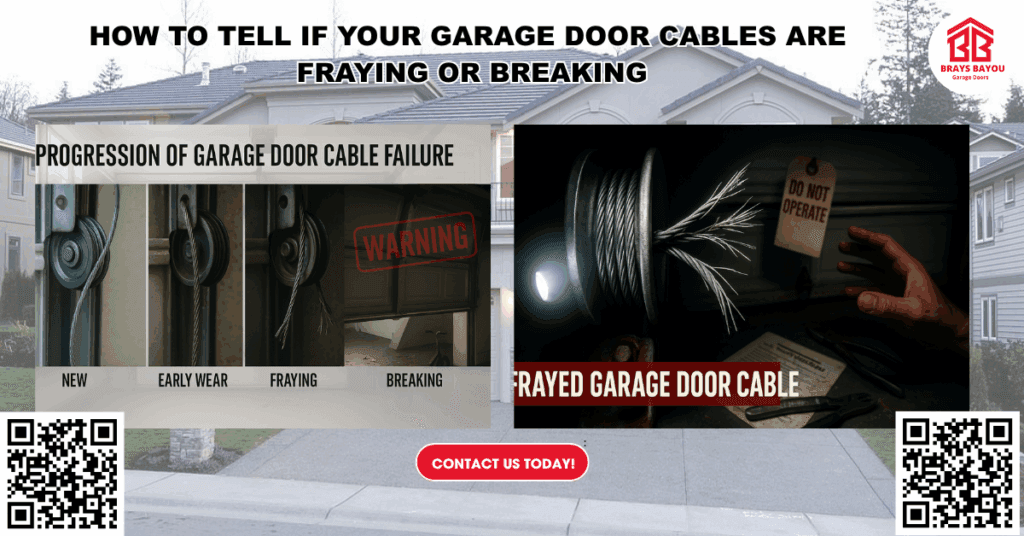 How to Tell If Your Garage Door Cables Are Fraying or Breaking - Brays Bayou Garage Doors