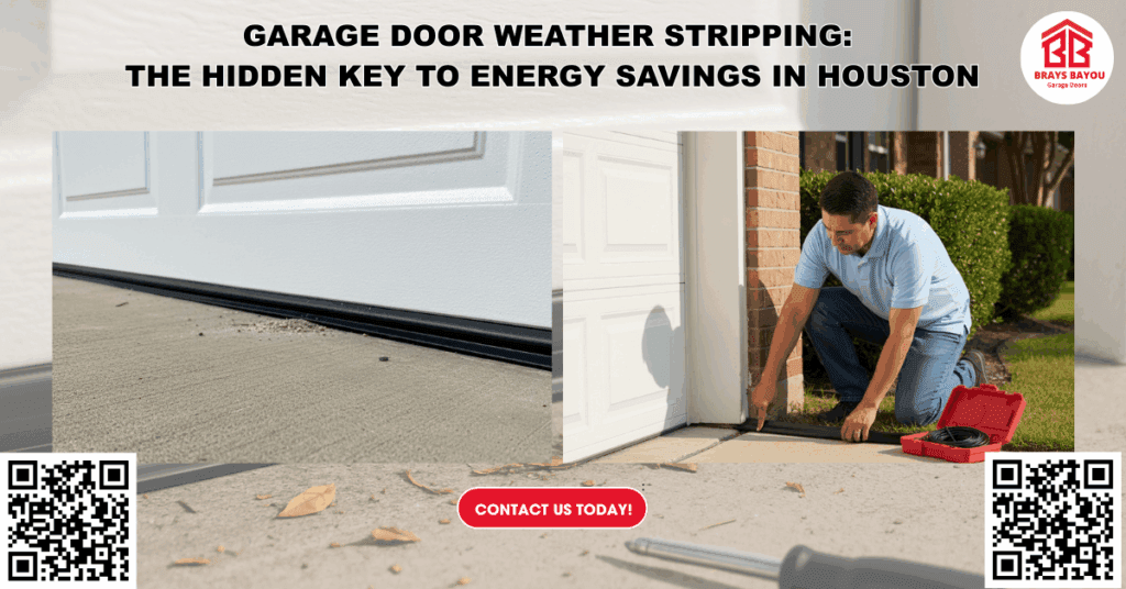 Garage Door Weather Stripping: The Hidden Key to Energy Savings in Houston - Brays Bayou Garage Doors