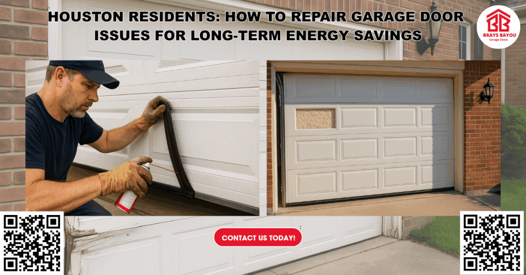 Houston Residents: How to Repair Garage Door Issues for Long-Term Energy Savings - Brays Bayou Garage Doors