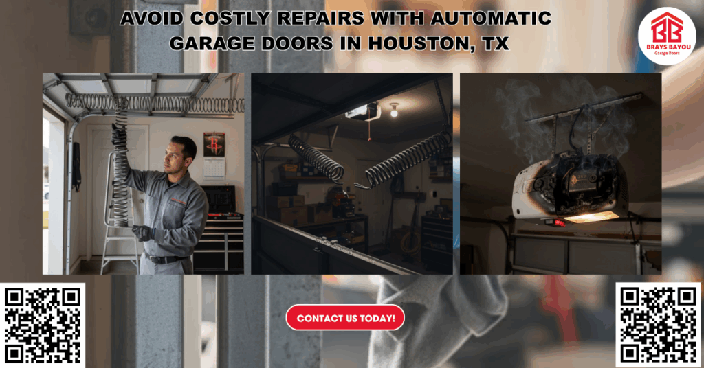 Avoid Costly Repairs with Automatic Garage Doors in Houston, TX - Brays Bayou Garage Doors